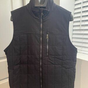 JA7016- Orvis Men’s Large Black Quilted Vest L Classic Collection Zip Front